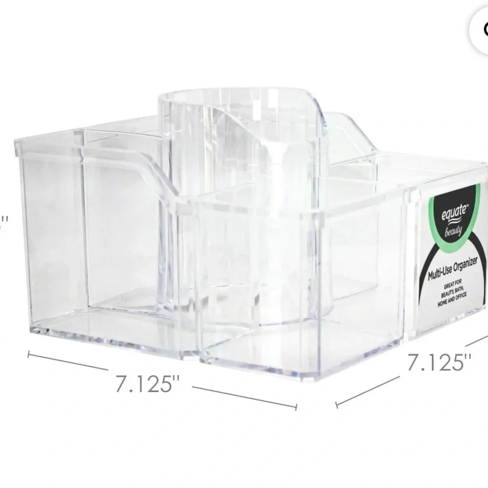 Clear Makeup Organizer - 6 Compartments